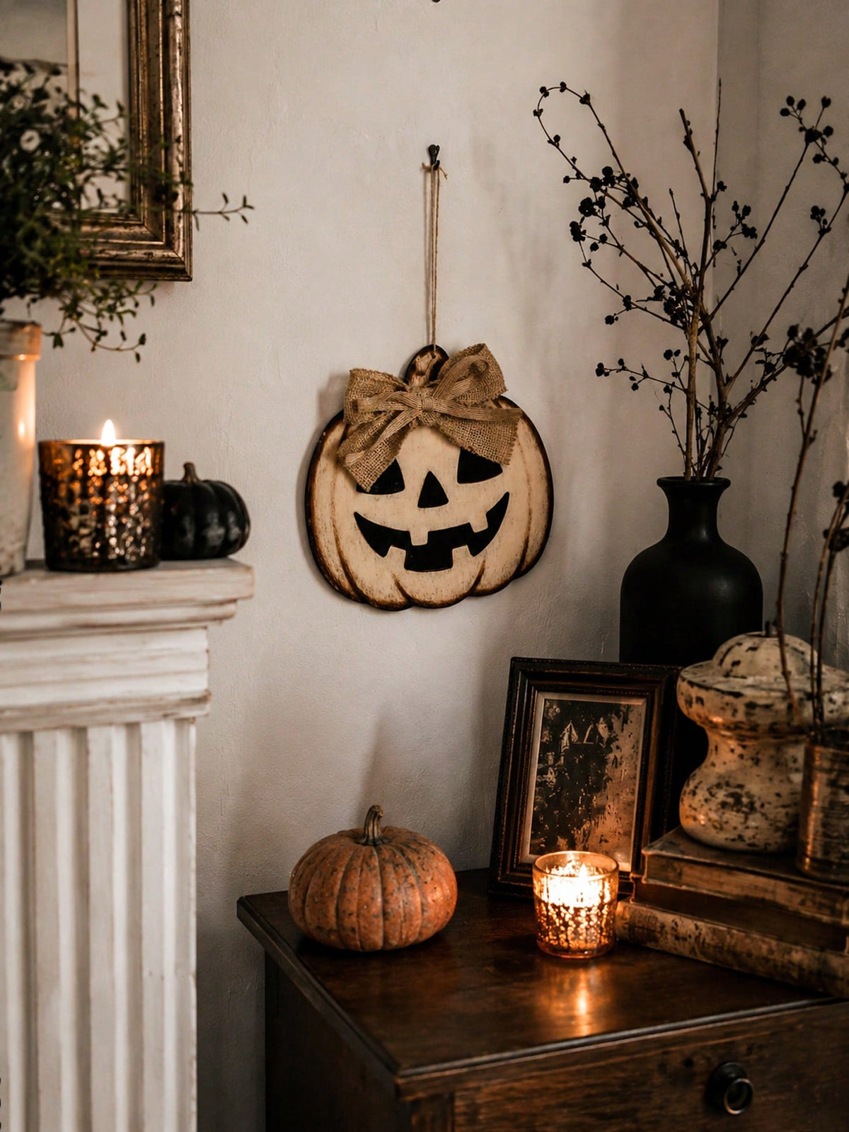 jack-o-lantern hanging sign - photo 2