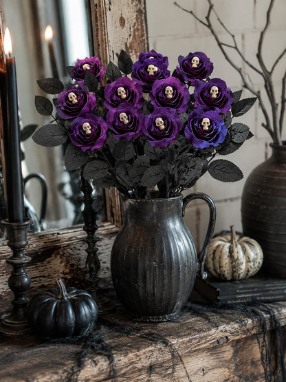 purple skull rose artificial flowers - photo 2