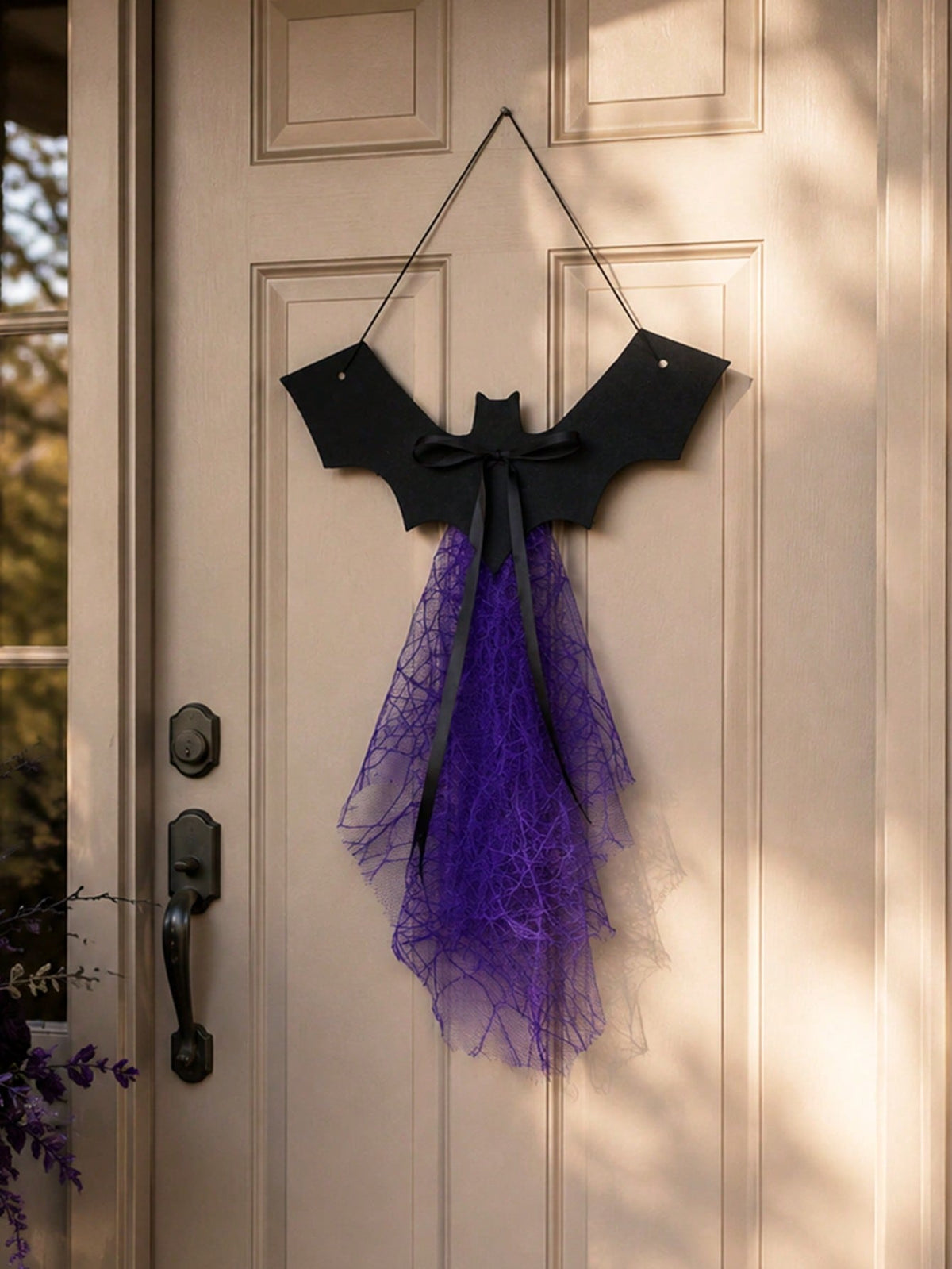 bat door hanger purple tulle - photo 3
