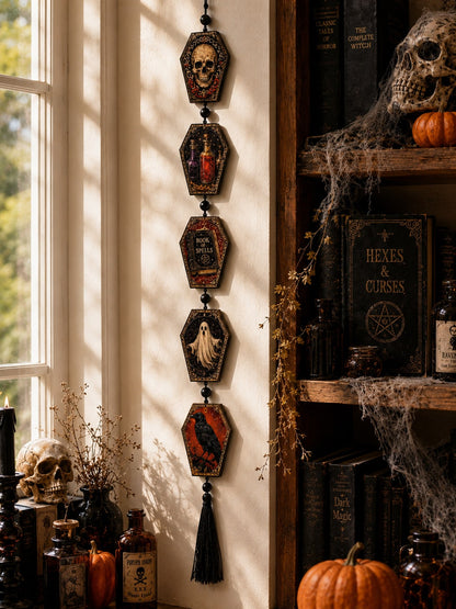 gothic skull coffin hanging decor - photo 2