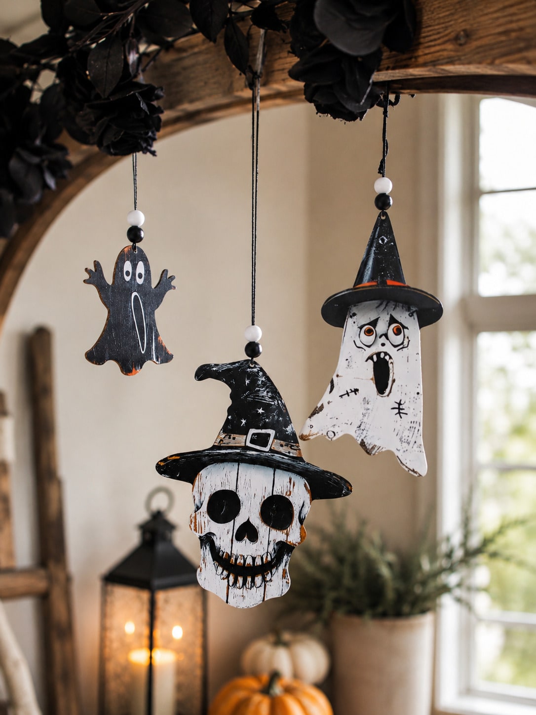 ghost skull hanging ornaments - photo 3