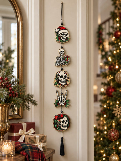 creepy Christmas skull hanging decor - photo 3