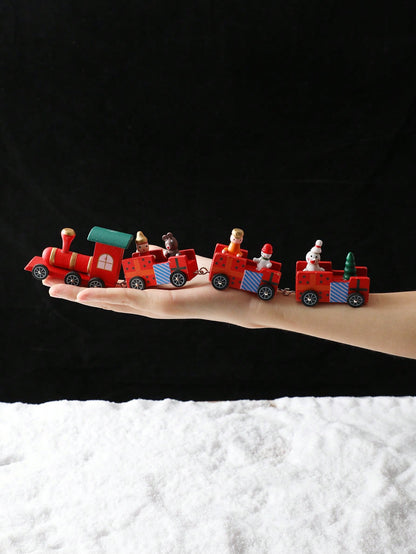 long Christmas train tabletop decor - photo 3