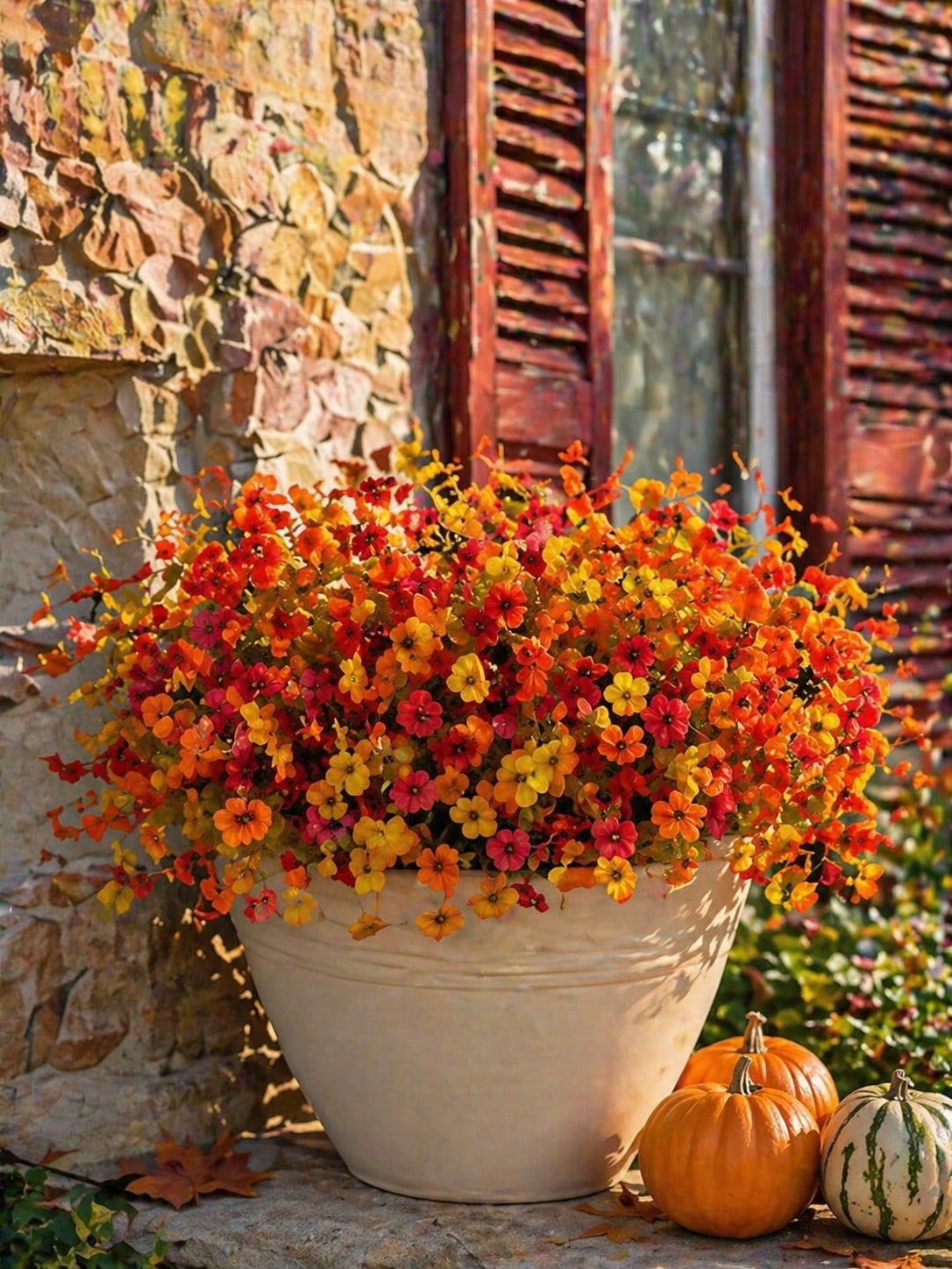 fall artificial wildflower bush - photo 3