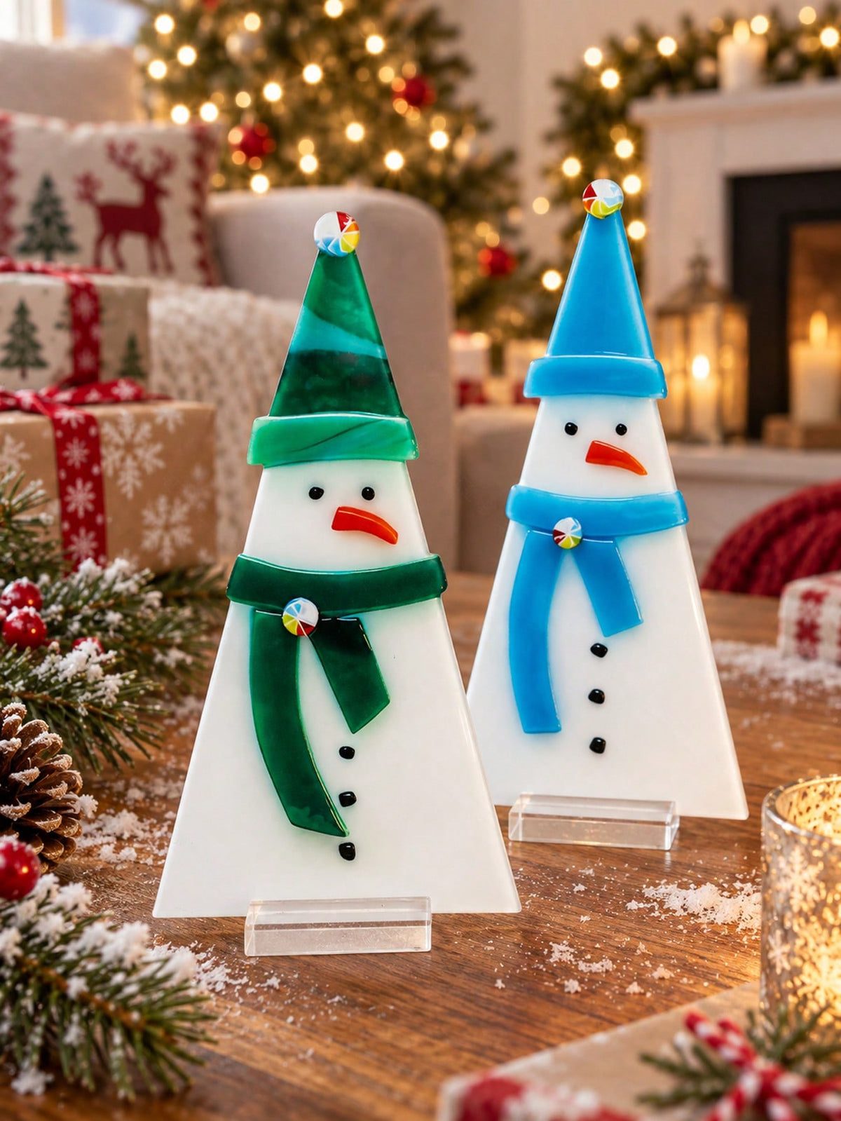 acrylic snowman tabletop decor - photo 3