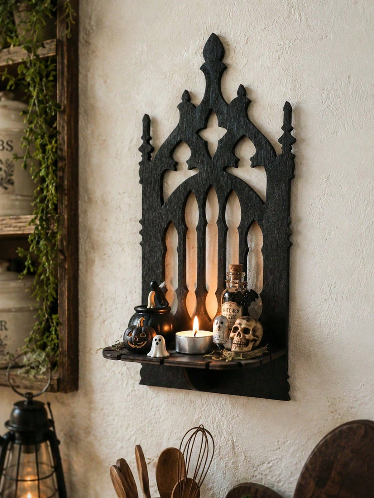 gothic cathedral spire wall shelf - photo 3