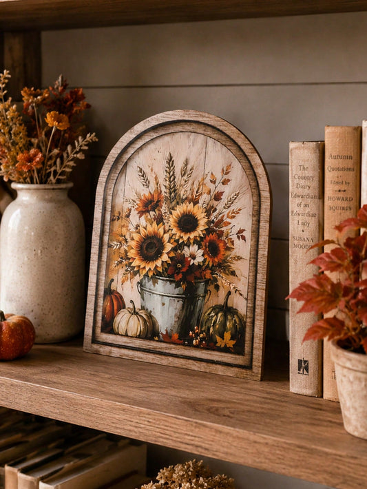 sunflower pumpkin arch sign - photo 2