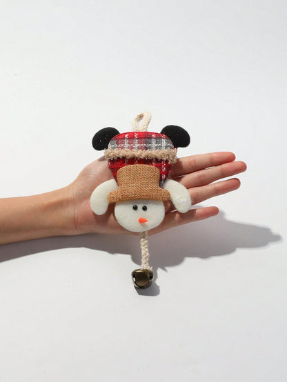 plush snowman Christmas ornament - photo 3