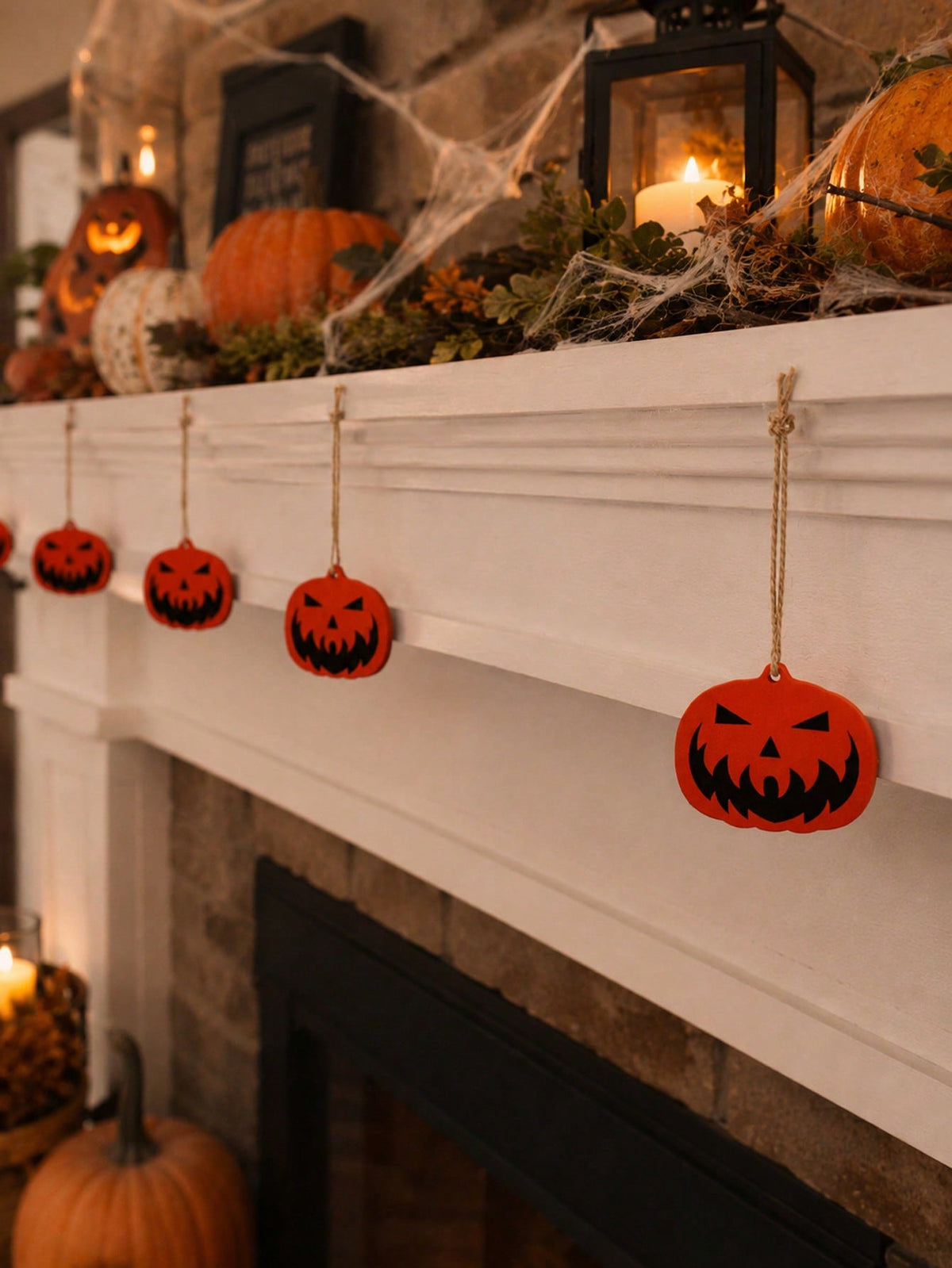 jack-o-lantern hanging ornaments - photo 3
