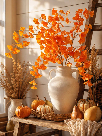orange leaf artificial branch - photo 3