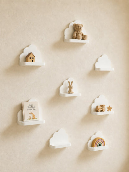 white cloud floating wall shelf - photo 2