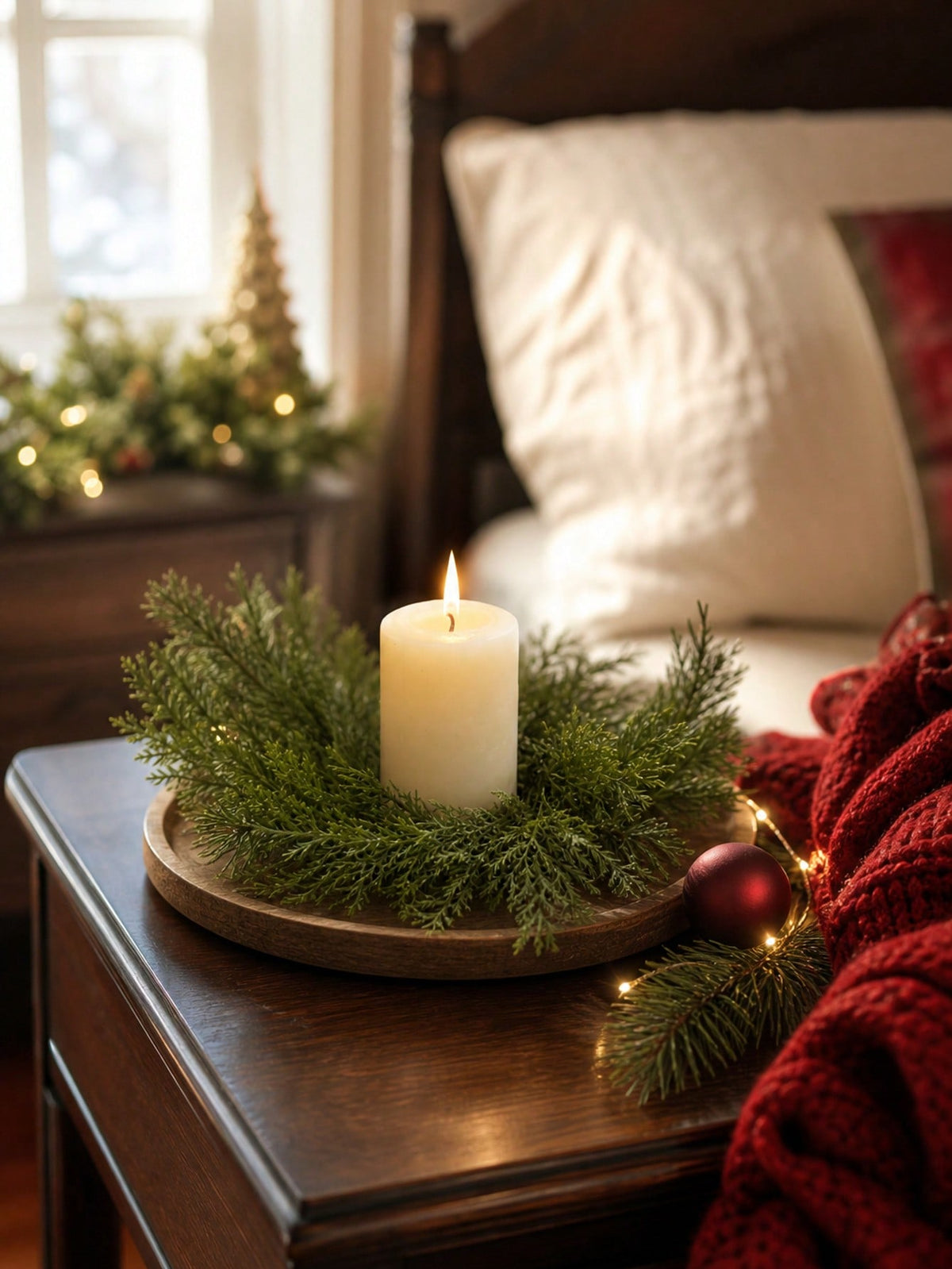 cedar candle ring - photo 3