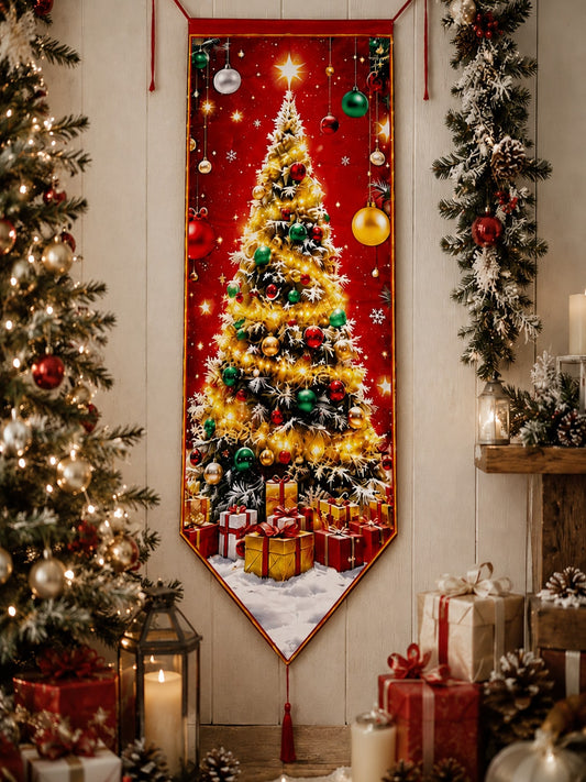 Christmas tree print door banner - photo 3