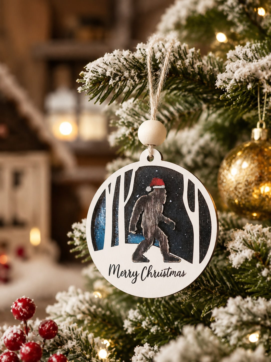 Bigfoot Christmas ornament - photo 3