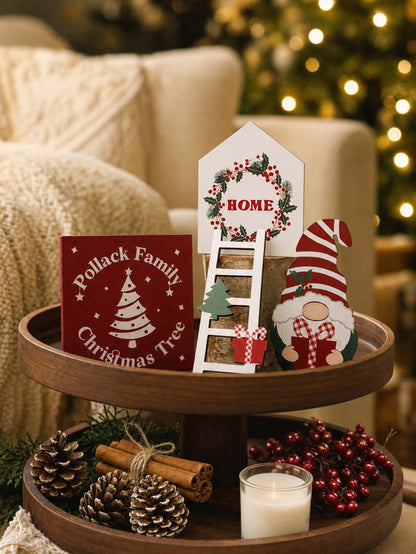 Christmas tiered tray signs - photo 3