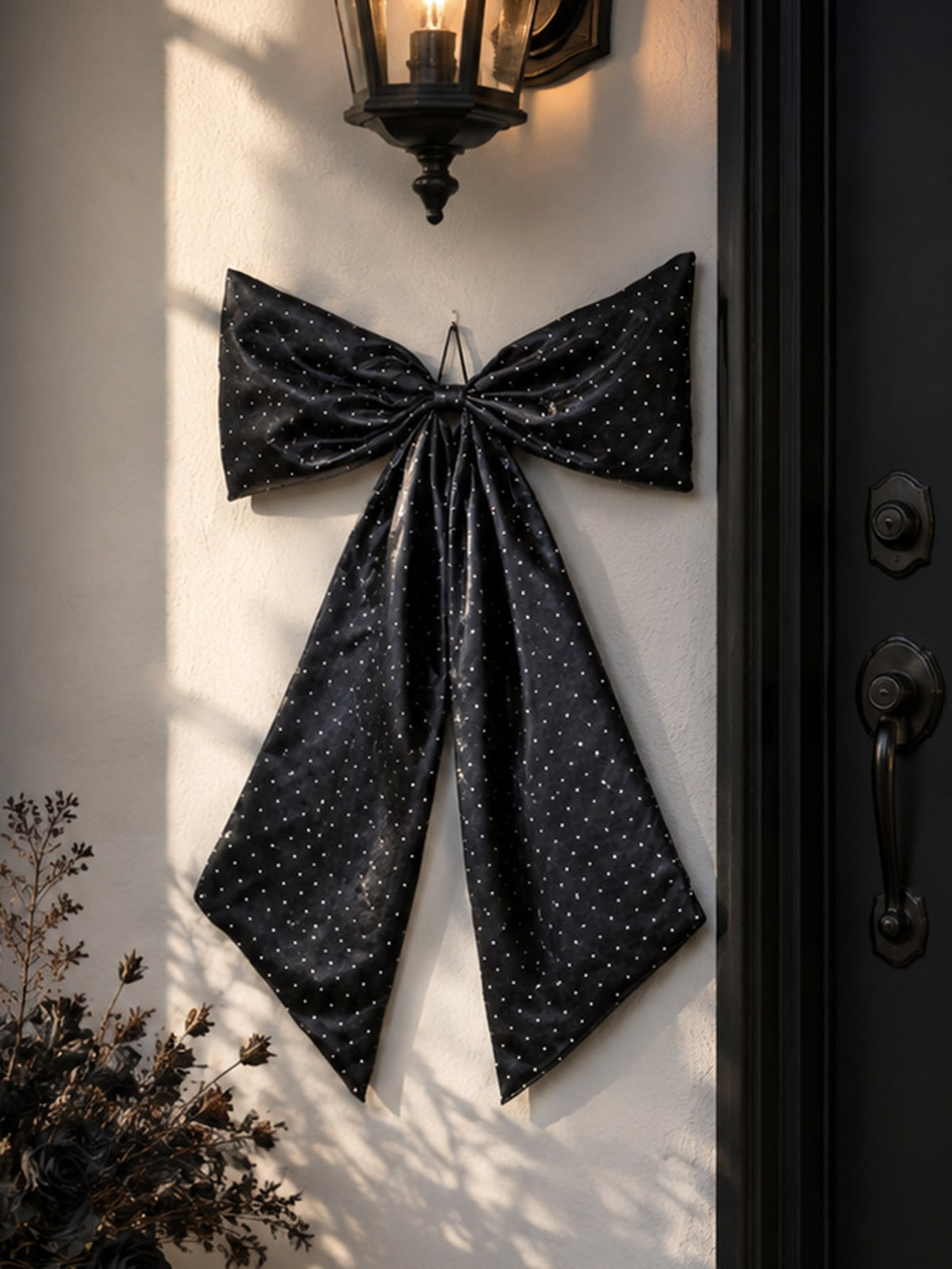 large black glitter bow - photo 3