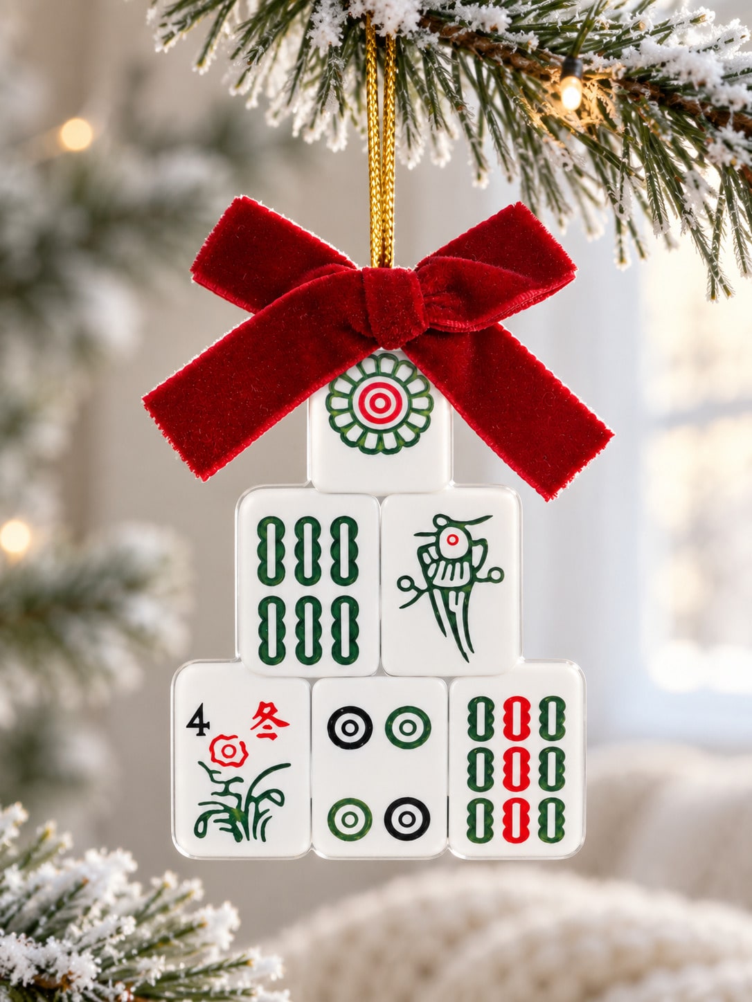 mahjong Christmas ornament - photo 3