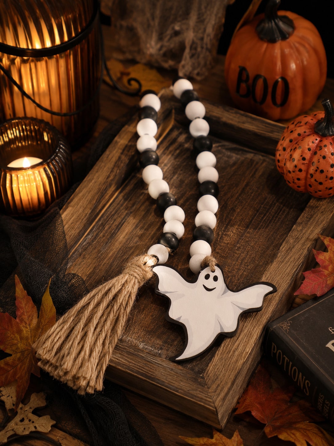 ghost charm bead garland - photo 3