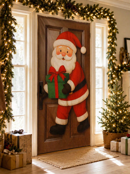 Santa Claus Christmas door banner - photo 3
