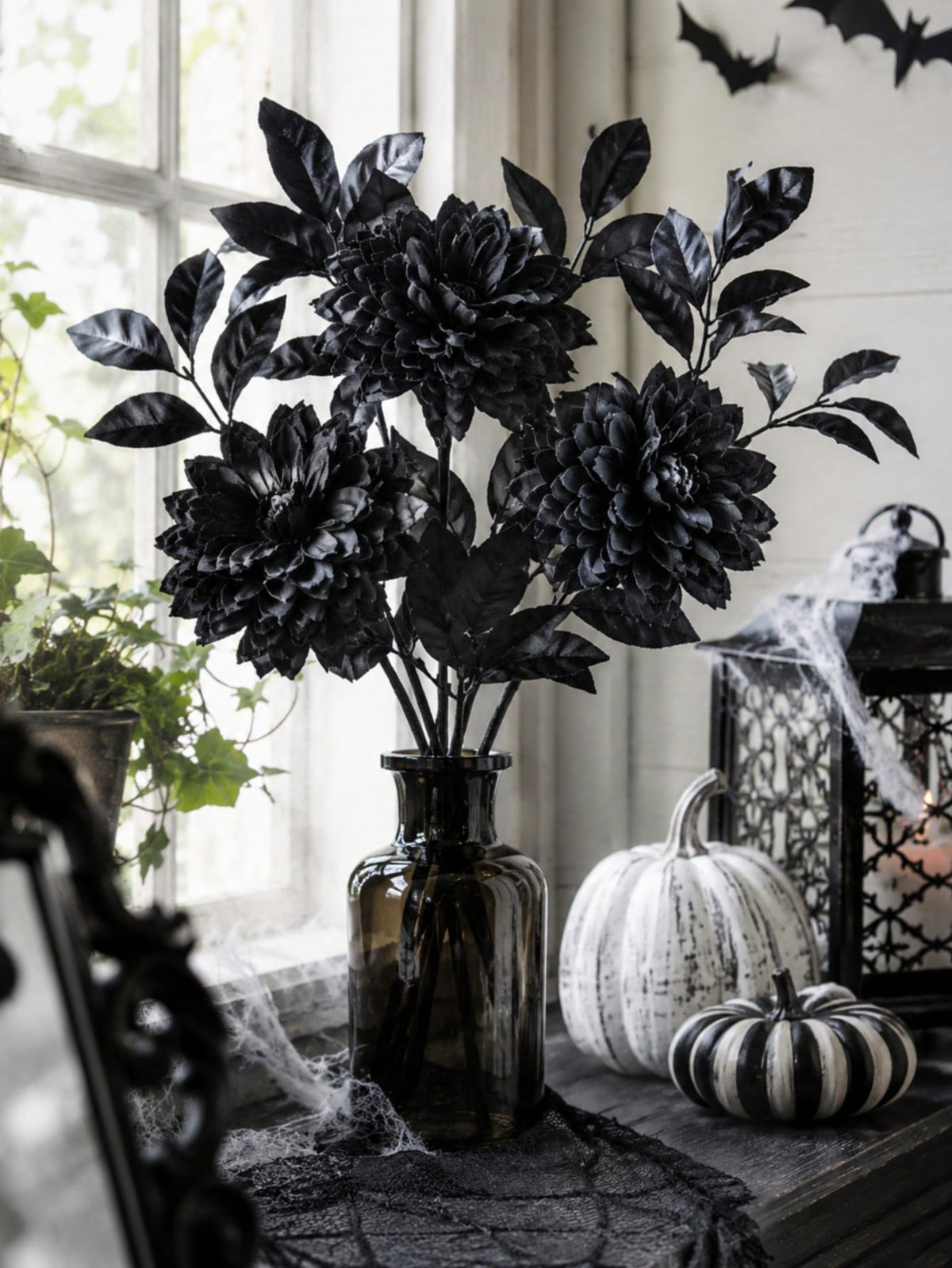 black dahlia artificial flower - photo 3