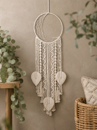 crescent moon macrame dream catcher - photo 3