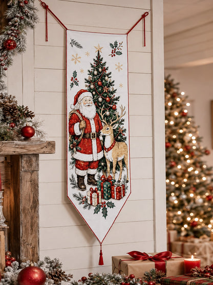 vintage Santa Christmas door banner - photo 3