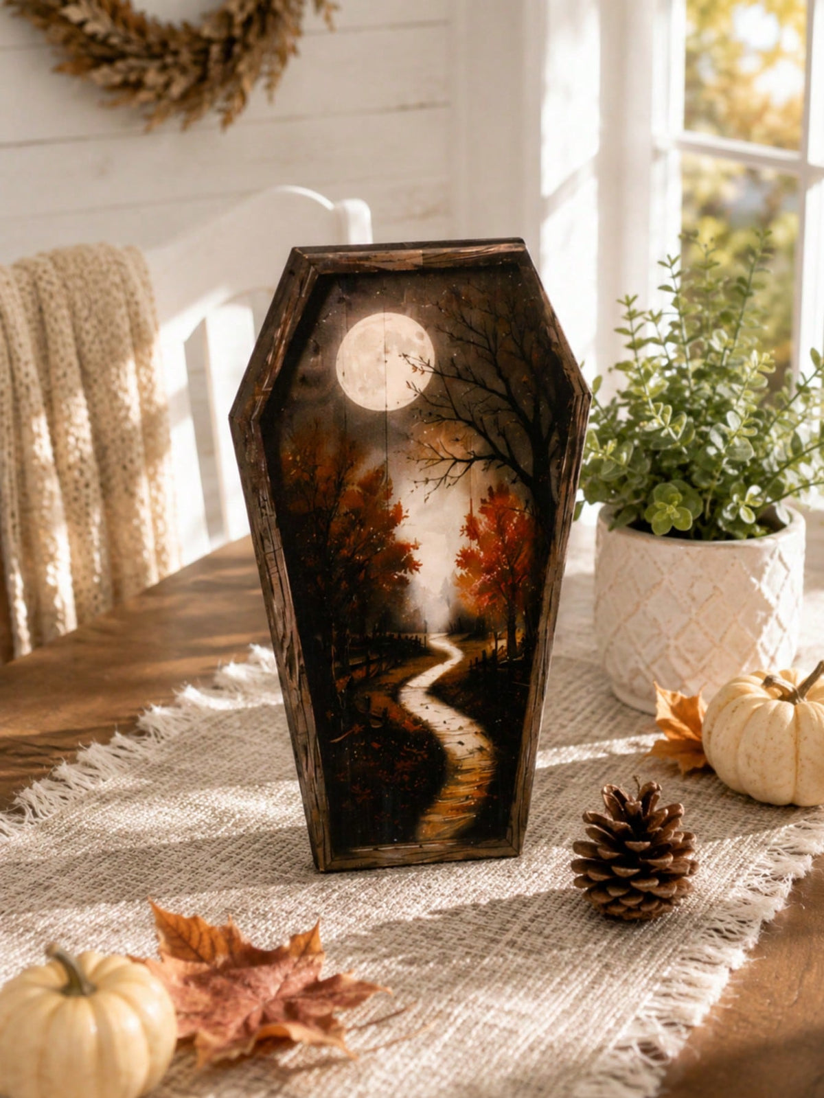 full moon coffin tabletop sign - photo 2