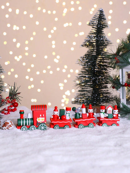 Christmas train snowman elf mouse - photo 3