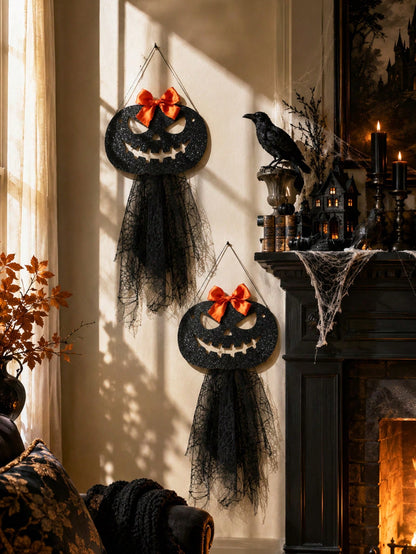 jack-o-lantern door hanger - photo 2