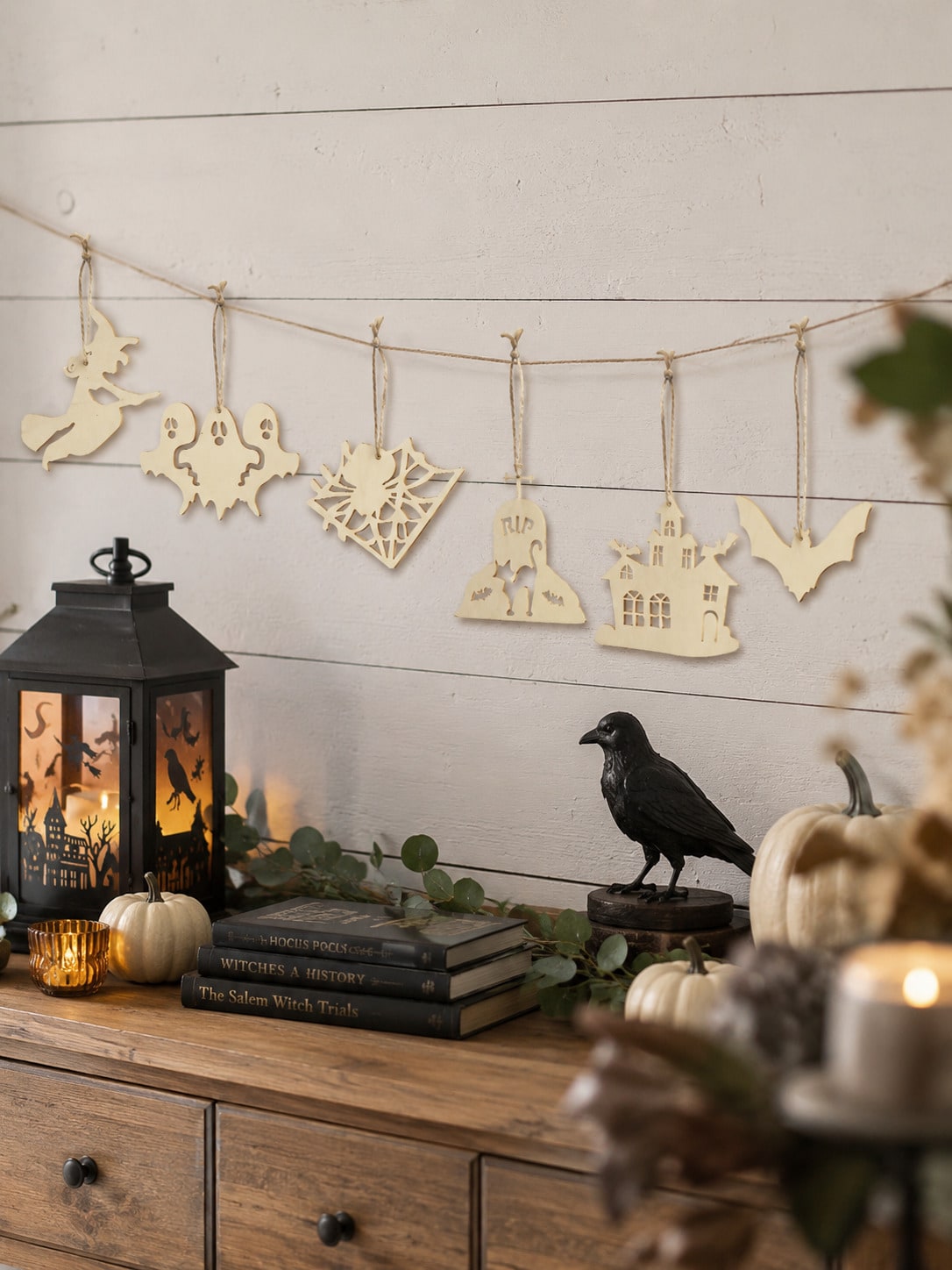 ghost skull coffin Halloween garland - photo 3