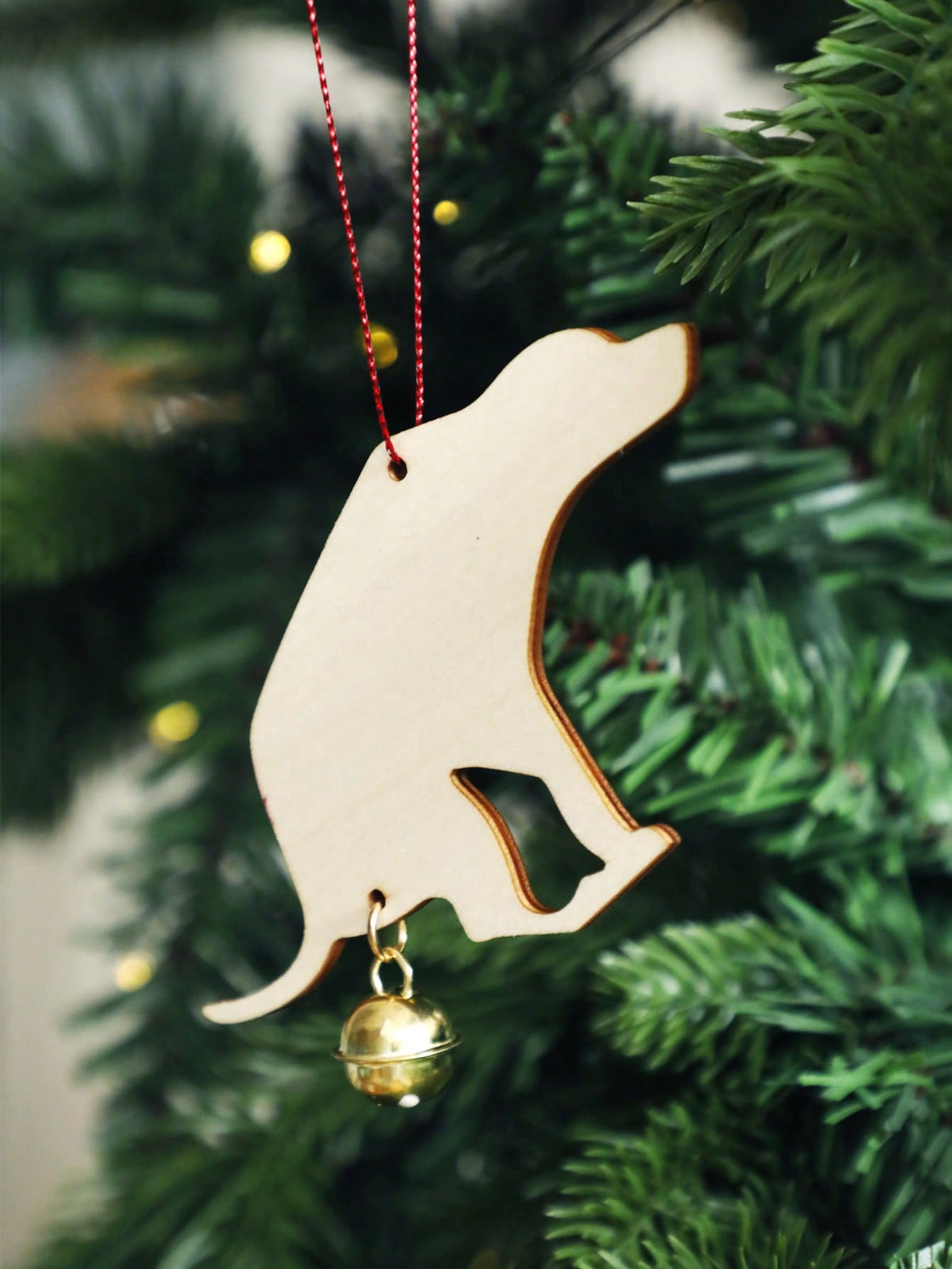dog silhouette Christmas ornament - photo 3