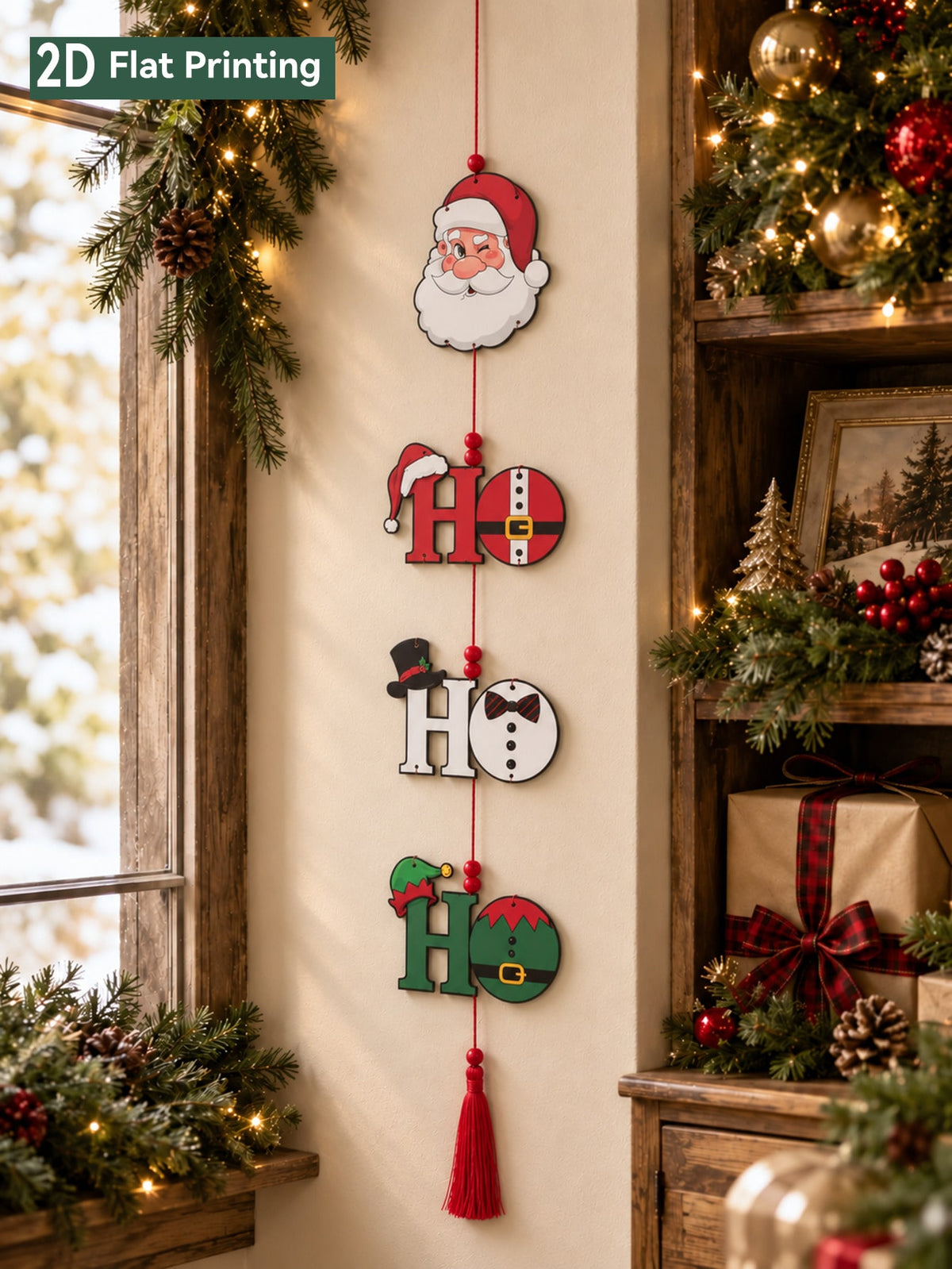 Santa ho ho ho hanging decor - photo 3