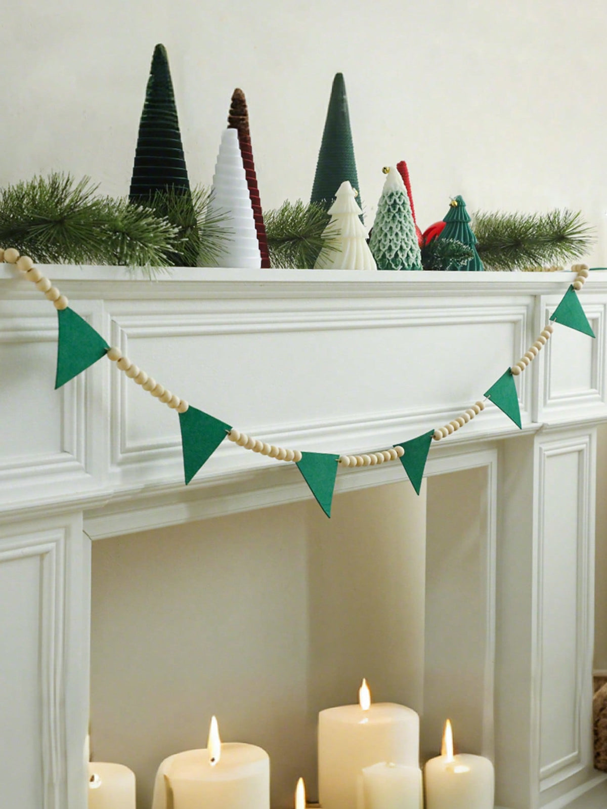 green felt pennant garland - photo 3