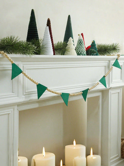 green felt pennant garland - photo 3