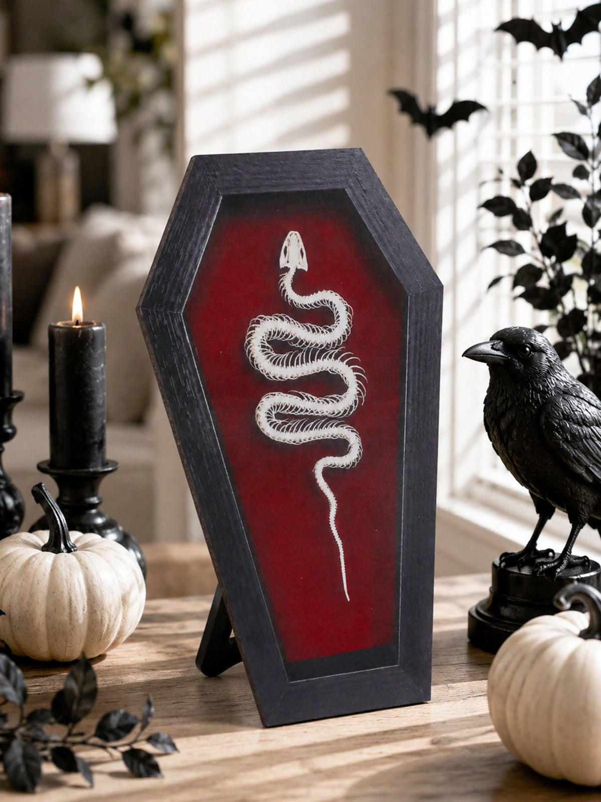 gothic snake coffin tabletop sign - photo 2