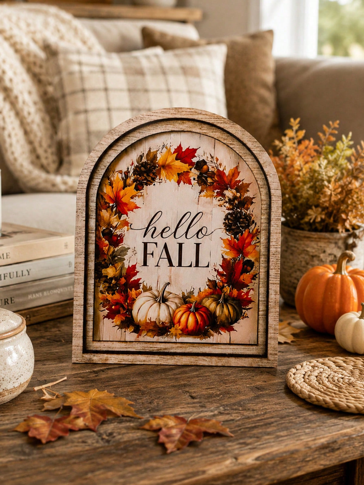 hello fall arch tabletop sign - photo 3