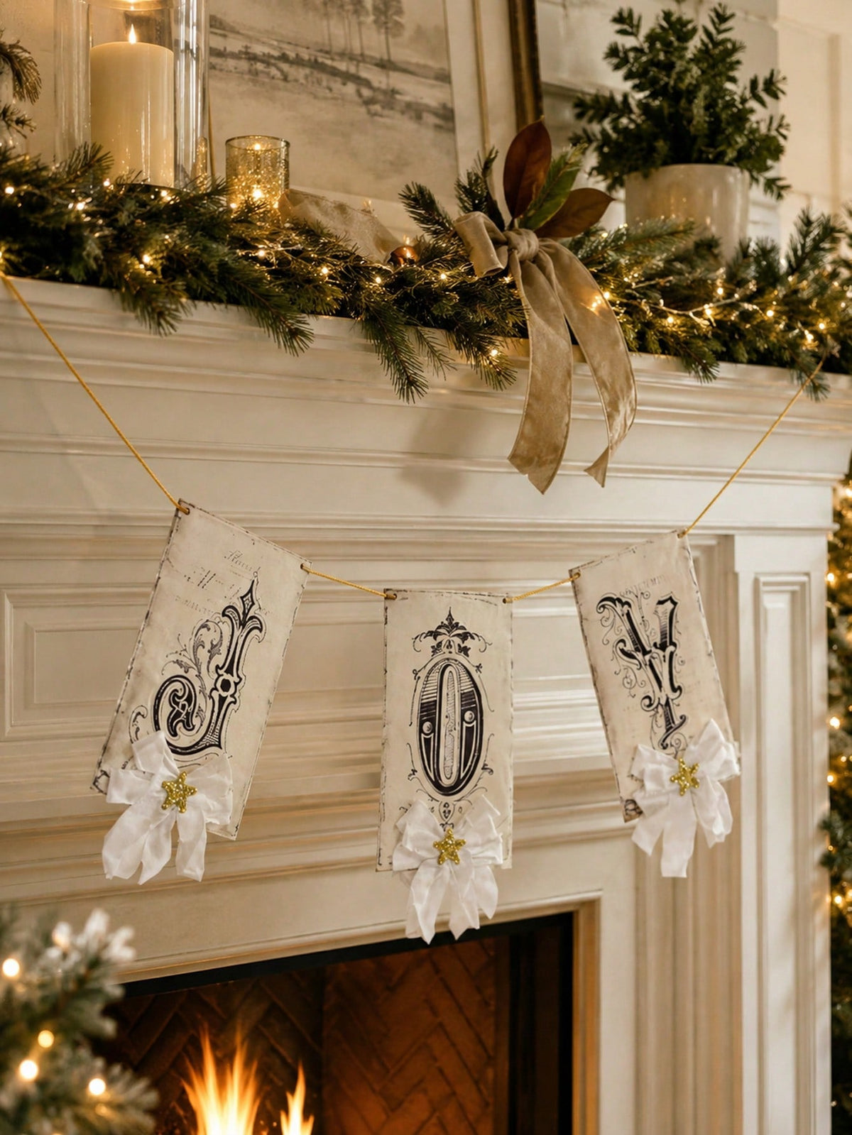 vintage joy Christmas banner - photo 2