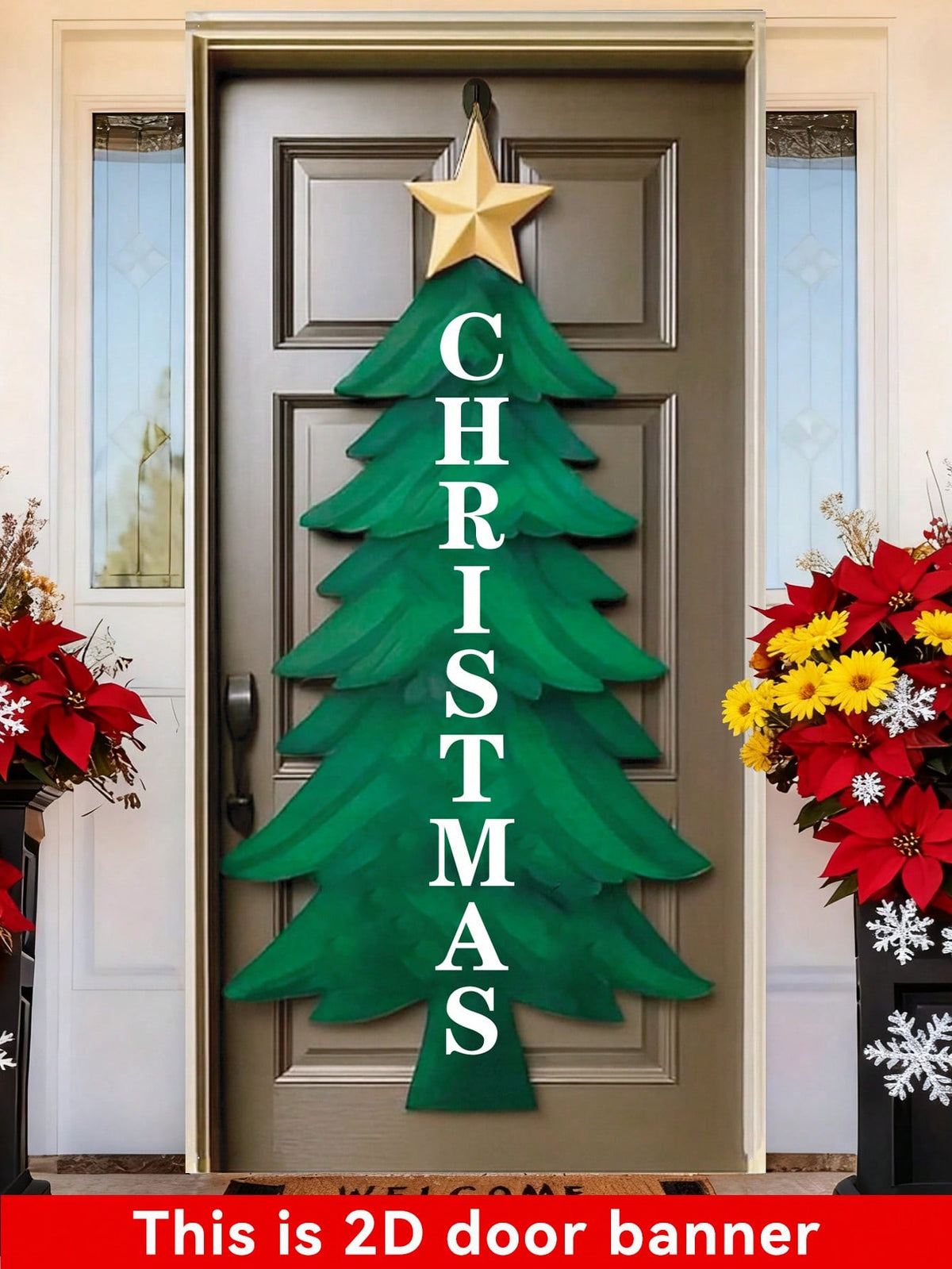 Christmas tree door banner - photo 3