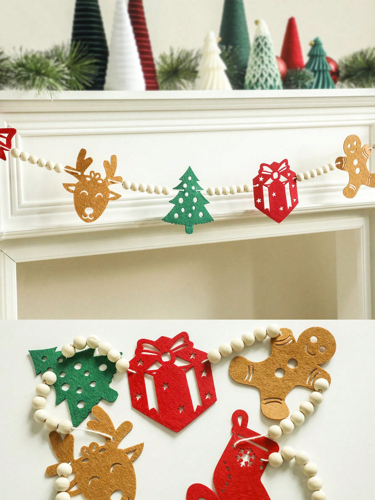 Christmas icons felt garland - photo 3