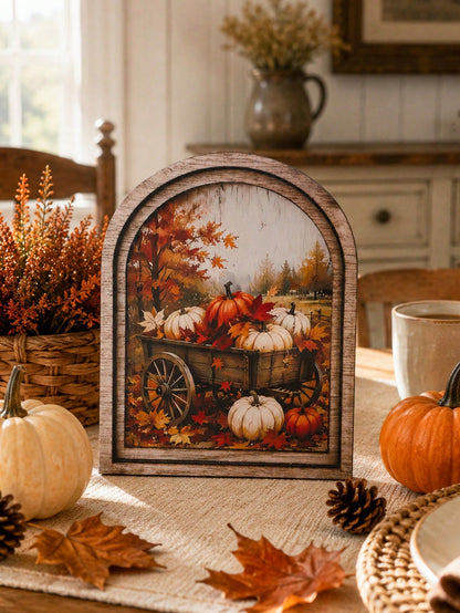 pumpkin wagon arch sign - photo 2