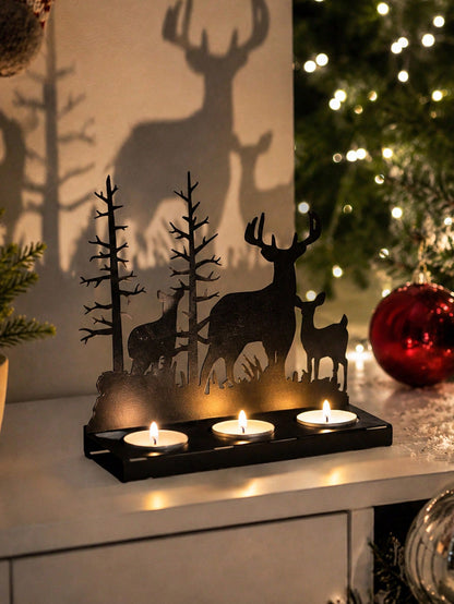 deer family tea light centerpiece - photo 3