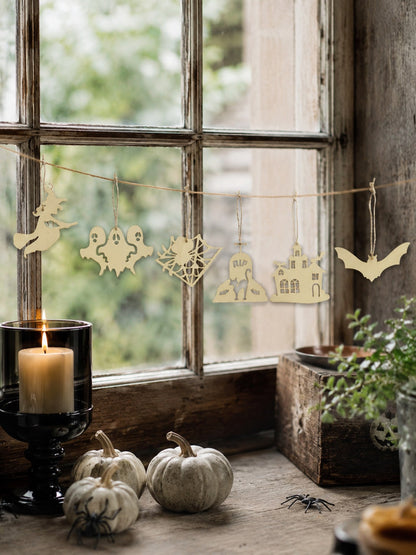 ghost skull coffin Halloween garland - photo 4