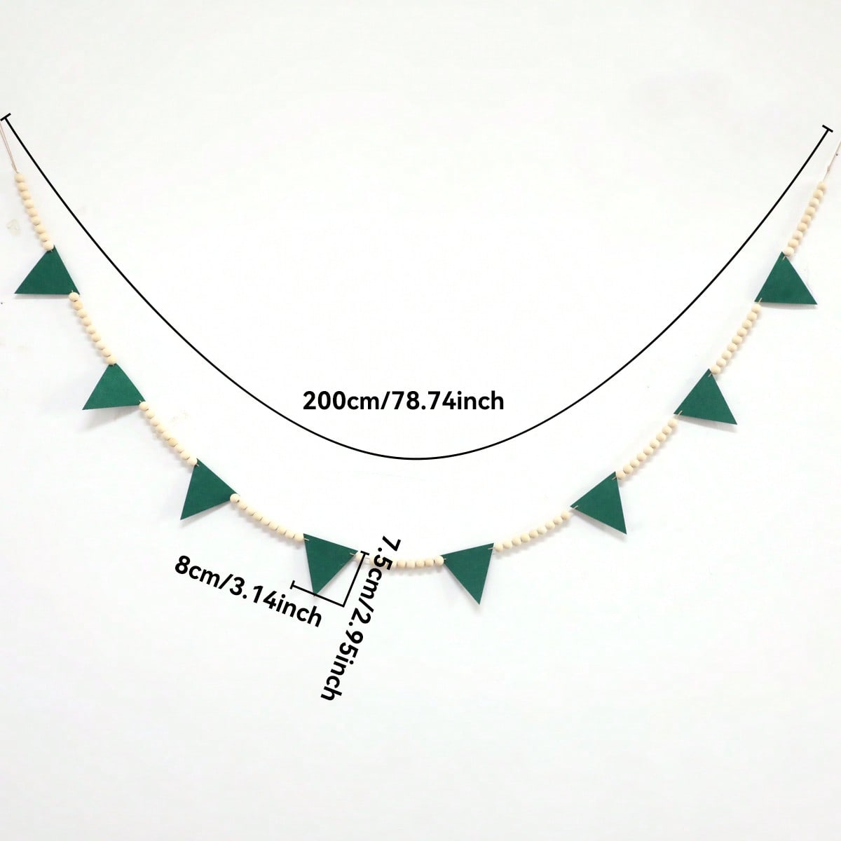 green felt pennant garland - photo 4