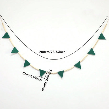 green felt pennant garland - photo 4