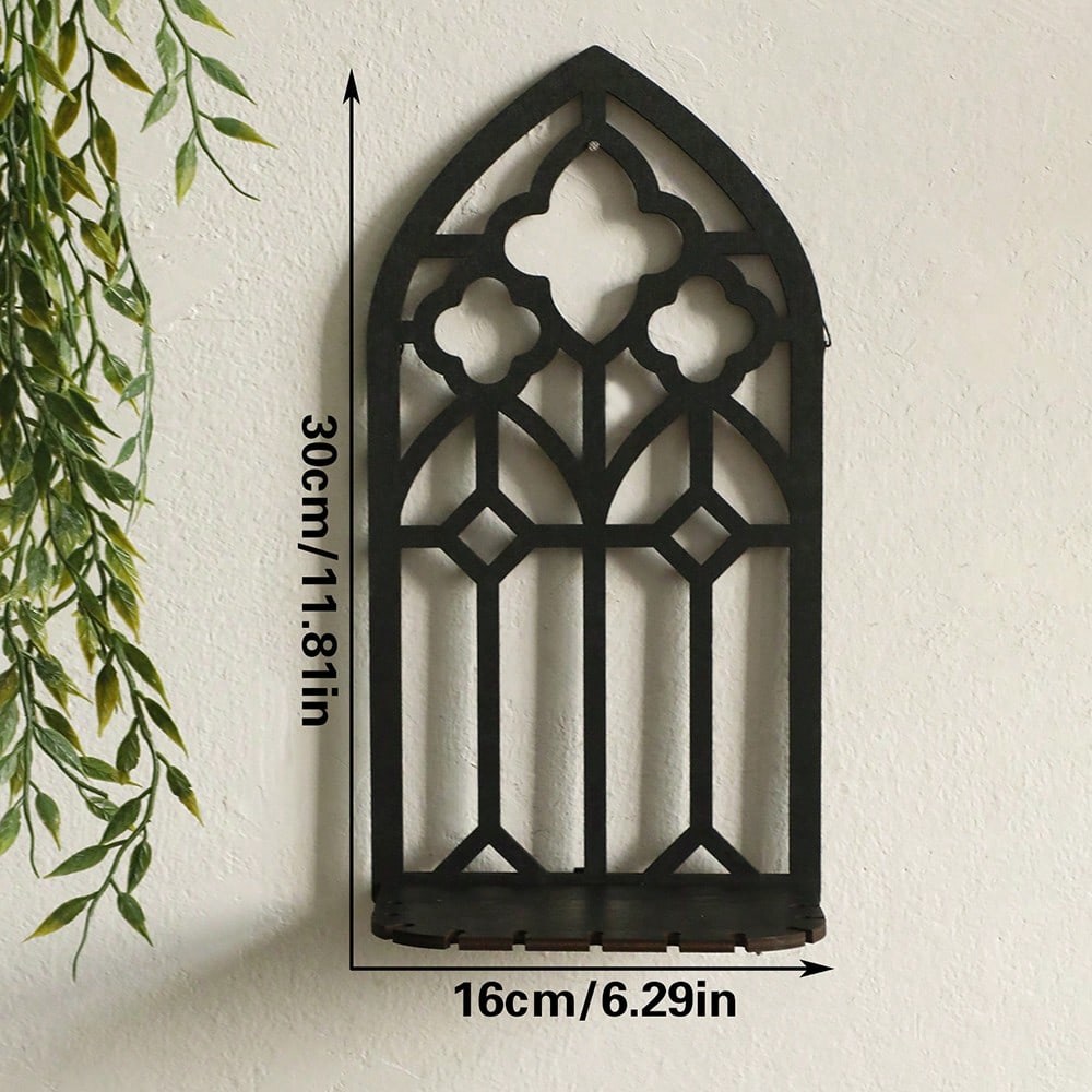 gothic arch window wall shelf - photo 4