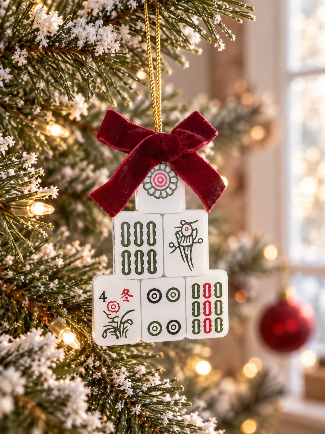 mahjong Christmas ornament - photo 4