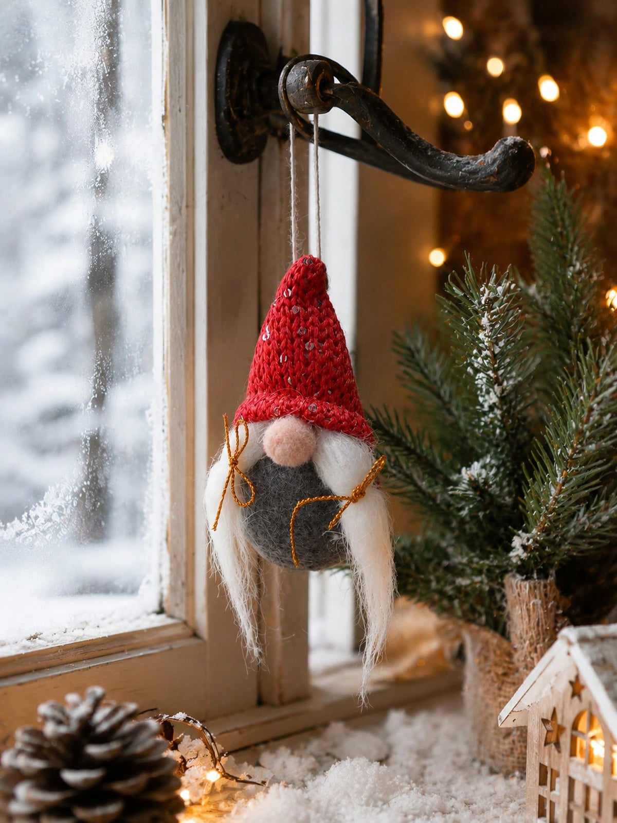 knit gnome Christmas ornament - photo 4