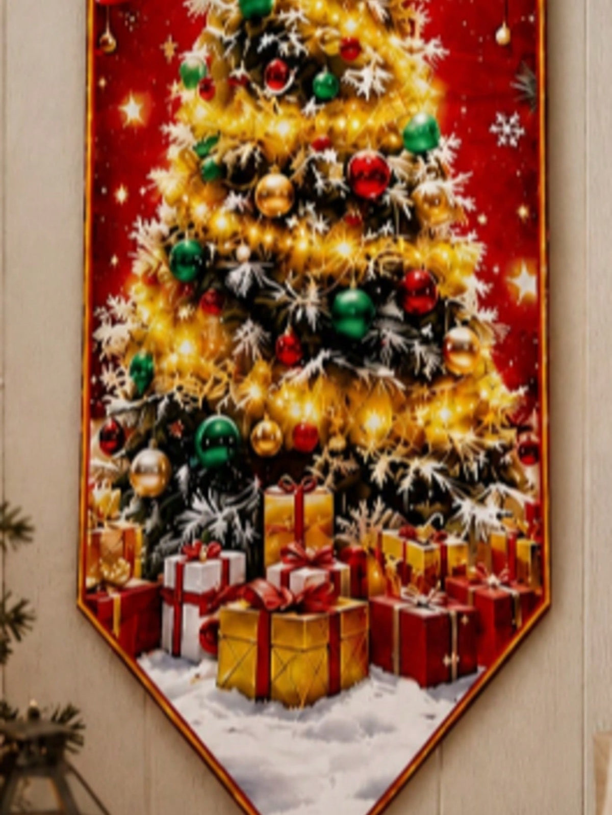 Christmas tree print door banner - photo 4