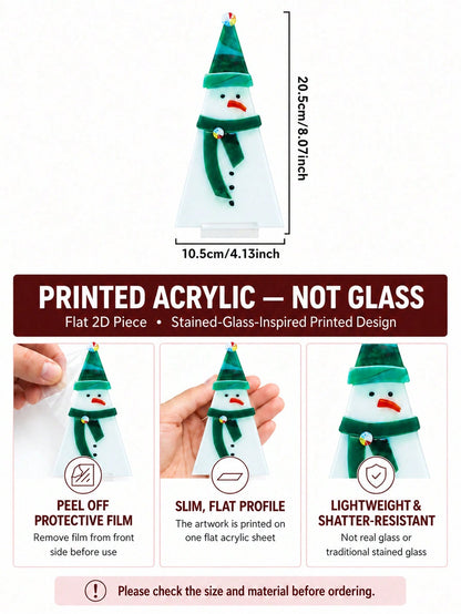 acrylic snowman tabletop decor - photo 4