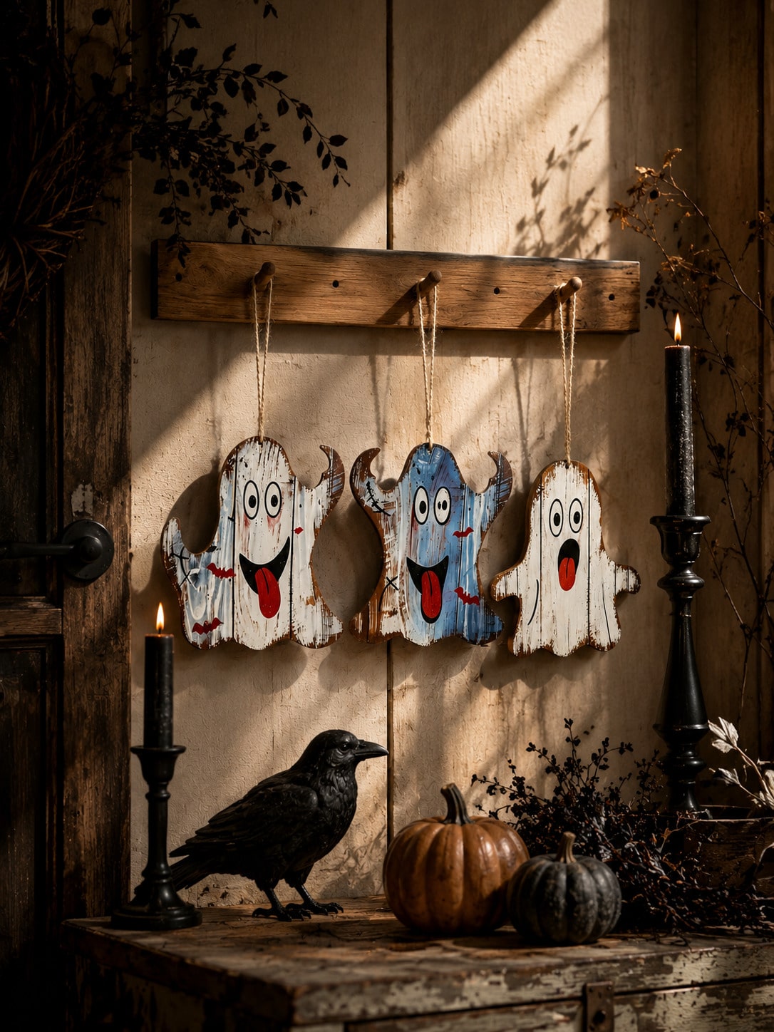 vintage ghost hanging sign - photo 4